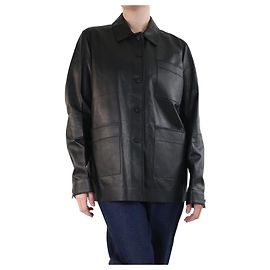 Gabriela Hearst Black leather jacket - size L Black