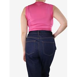 Bottega Veneta-Pink sleeveless bodysuit - size L-Pink