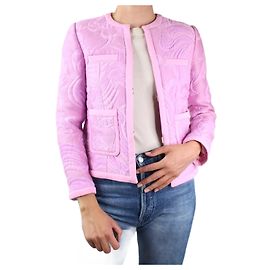 Emilio Pucci Veste matelassée fleurie rose - taille UK 8 Rose