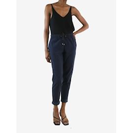 Autre Marque-Calça azul com cintura elástica - Tamanho da Marca 0-Azul