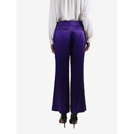 Tom Ford-Purple satin trousers - size IT 38-Purple