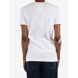 Dolce & Gabbana-Weißes, verziertes Pferdekutschen-T-Shirt – Größe IT 38-Weiß