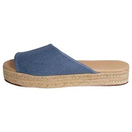 Loro Piana Blue denim open-toe espadrilles - size EU 40 Other