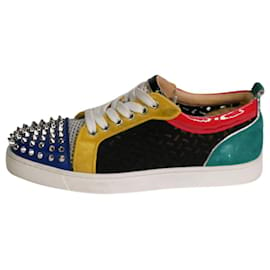 Christian Louboutin-Multi colour block low-top trainers - size EU 37.5-Other