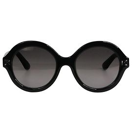 Valentino Gafas de sol con montura circular negra Negro