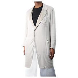 Y'S Grey summer coat - size UK 12 Grey