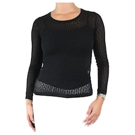 Dolce & Gabbana-Suéter de renda preta - tamanho IT 42-Preto
