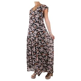 Ba&Sh-Multicoloured V-neck floral maxi dress - size Brand size 2-Multiple colors