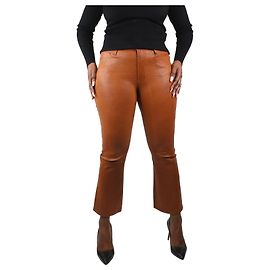 Frame Denim Jean bootcut en cuir marron - taille UK 12 Marron
