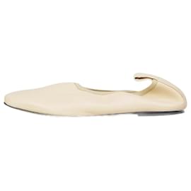 Autre Marque-Cream leather ballet flats - size EU 38-Cream