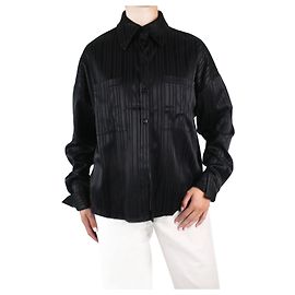 Tila March Black striped button-up shirt - size EU 36 Black