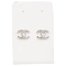 Chanel Orecchini CC iridescenti in argento Argento
