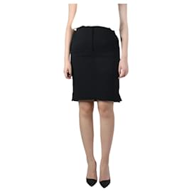 Balenciaga-Black pencil knee-lenght skirt - size UK 10-Black