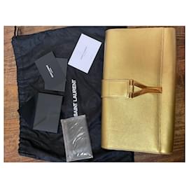 Yves Saint Laurent-Clutch-Taschen-Golden