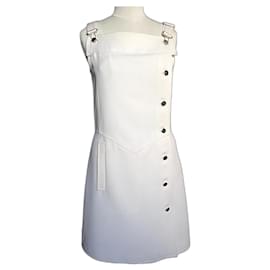 Courreges-Courrèges dress with straps-Cream,Eggshell