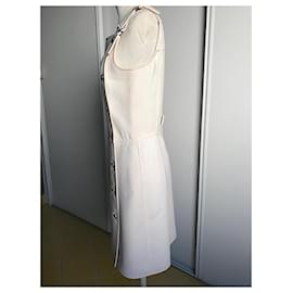 Courreges-Vestido Courrèges com alças-Cru,Fora de branco