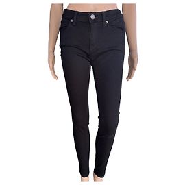 Burberry Brit Skinny Low Rise Jeans Black Denim Size 26 Black