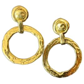 Yves Saint Laurent-Earrings-Golden