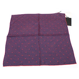 Gucci-Polka Dots Print Pocket Square Scarf-Purple