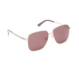 Gucci-Óculos de Sol Quadrados Coloridos-Marrom