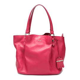 Tod's-Leather Handbag-Pink