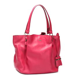 Tod's-Leather Handbag-Pink