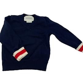 Gucci-Camiseta de punto GUCCI.fr 1 mois - jusqu'a 55cm de lana-Azul marino