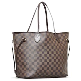 Louis Vuitton-Louis Vuitton Brown Damier Ebene Neverfull MM-Brown