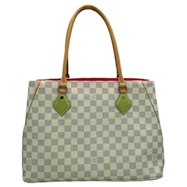 Louis Vuitton-Louis Vuitton White Damier Azur Calvi-White