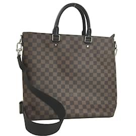 Louis Vuitton-Damier Ebene Jake Tote Bag N41559-Brown