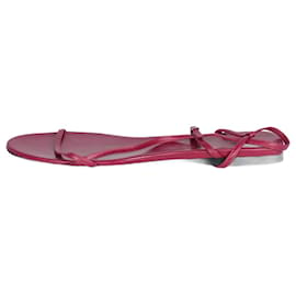 The row-Red leather flat sandals- size EU 37-Red