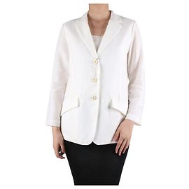 Colombo White linen blazer - size UK 14 White
