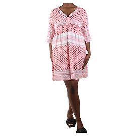 Heidi Klein Mini robe col V imprimée rouge - taille M Rouge