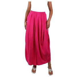 Giorgio Armani Rosa Midi-Faltenrock mit Schlitz – Größe EU 38 Pink
