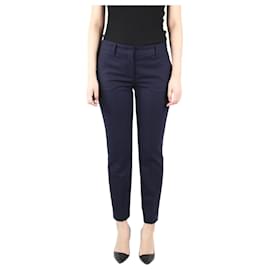 Prada-Navy tailored trousers - size IT 40-Navy blue