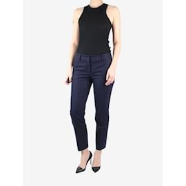 Prada-Navy tailored trousers - size IT 40-Navy blue