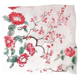 Alexander Mcqueen Lenço floral multicolor Multicor