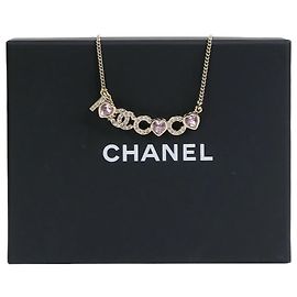 Chanel Collier I Love CC Coco doré Doré