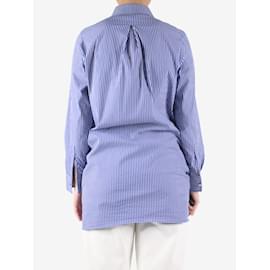 Acne-Blue striped shirt dress - size EU 38-Blue