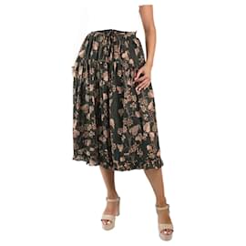 Ulla Johnson-Green floral midi skirt - size US 6-Green