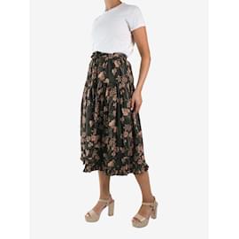 Ulla Johnson-Green floral midi skirt - size US 6-Green