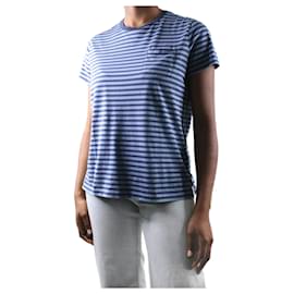 Ralph Lauren-T-shirt rayé bleu - taille L-Bleu