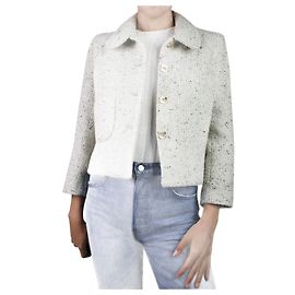 Ba&Sh Giacca in tweed maculato neutro - taglia M Altro