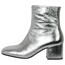 Marni Silver leather metallic ankle boots - size EU 40 Silvery