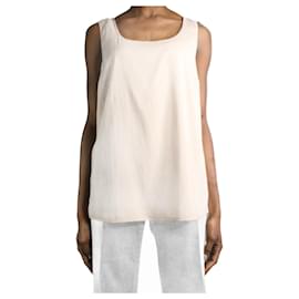 Brunello Cucinelli-Neutral sleeveless top - size L-Other