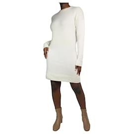 Joseph Cremefarbenes Pulloverkleid – Größe S Roh