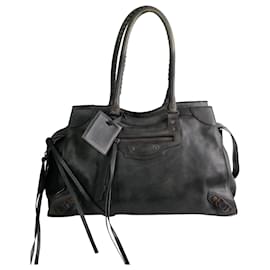 Balenciaga-Grey City top handle travel bag-Grey