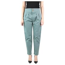 Autre Marque-Green pleated trousers - size M-Green