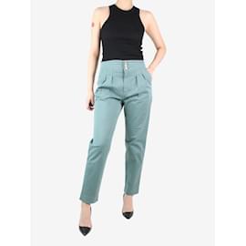 Autre Marque-Green pleated trousers - size M-Green