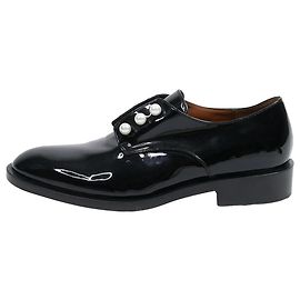 Givenchy Schwarze Loafer aus Lackleder mit Perlendetail – Größe EU 40 Schwarz